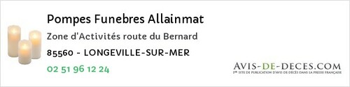 Avis de décès - Saint-Étienne-De-Brillouet - Pompes Funebres Allainmat