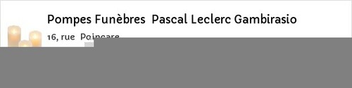 Avis de décès - Noisy-le-Roi - Pompes Funèbres Pascal Leclerc Gambirasio