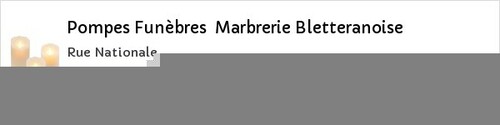 Avis de décès - Les Bouchoux - Pompes Funèbres Marbrerie Bletteranoise