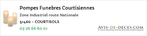 Avis de décès - Sézanne - Pompes Funebres Courtisiennes