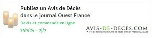 Avis de deces Ouest France Avis de deces Ouest France