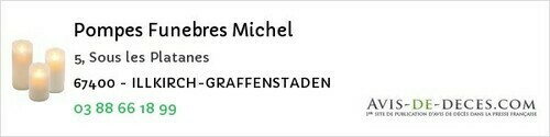 Avis de décès - Rosteig - Pompes Funebres Michel