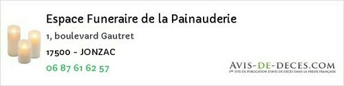 Avis de décès - Les Nouillers - Espace Funeraire de la Painauderie