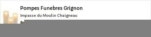 Avis de décès - Saint-Mathurin - Pompes Funebres Grignon