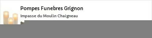 Avis de décès - Chavagnes-en-Paillers - Pompes Funebres Grignon