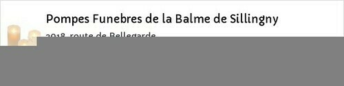 Avis de décès - Vallières - Pompes Funebres de la Balme de Sillingny