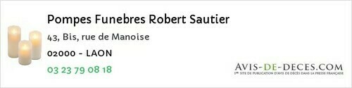 Avis de décès - Belleau - Pompes Funebres Robert Sautier