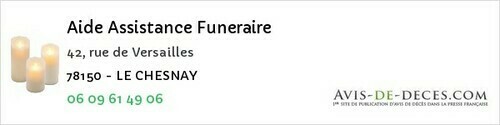 Avis de décès - Saulx-Marchais - Aide Assistance Funeraire