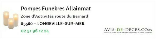 Avis de décès - Vix - Pompes Funebres Allainmat