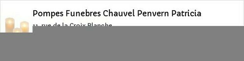 Avis de décès - Quiberon - Pompes Funebres Chauvel Penvern Patricia