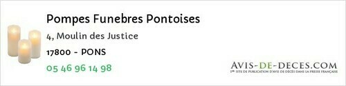 Avis de décès - Charron - Pompes Funebres Pontoises