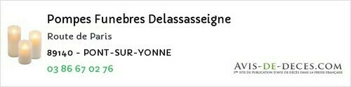 Avis de décès - Bassou - Pompes Funebres Delassasseigne