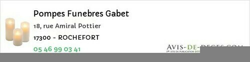 Avis de décès - Givrezac - Pompes Funebres Gabet