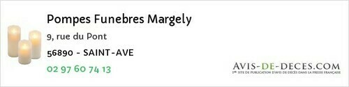 Avis de décès - Férel - Pompes Funebres Margely