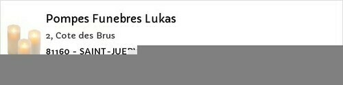 Avis de décès - Cabanès - Pompes Funebres Lukas