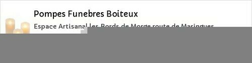 Avis de décès - Échandelys - Pompes Funebres Boiteux