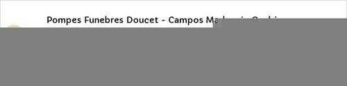 Avis de décès - Préveranges - Pompes Funebres Doucet - Campos Marbrerie Gaubier