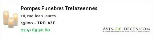 Avis de décès - Clefs - Pompes Funebres Trelazeennes