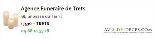 Avis de décès - Carry-le-Rouet - Agence Funeraire de Trets