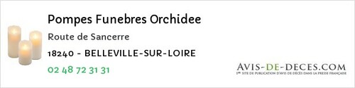 Avis de décès - Saint-Laurent - Pompes Funebres Orchidee