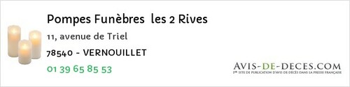 Avis de décès - Boisville-La-Saint-Père - Pompes Funèbres les 2 Rives