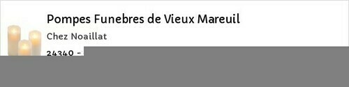 Avis de décès - Cherval - Pompes Funebres de Vieux Mareuil