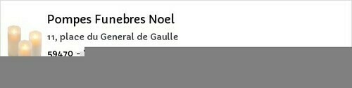 Avis de décès - Thumeries - Pompes Funebres Noel