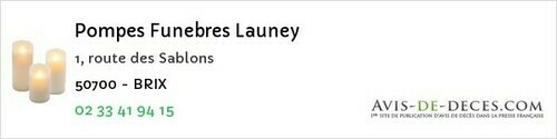 Avis de décès - Saint-Loup - Pompes Funebres Launey