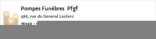 Avis de décès - Darnétal - Pompes Funèbres Pfgf