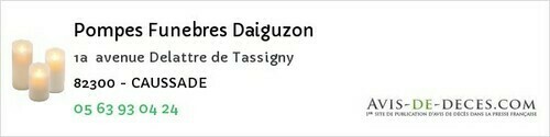 Avis de décès - Lachapelle - Pompes Funebres Daiguzon