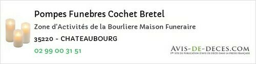 Avis de décès - Essé - Pompes Funebres Cochet Bretel