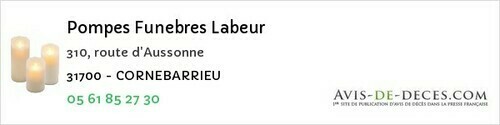 Avis de décès - Le Fousseret - Pompes Funebres Labeur