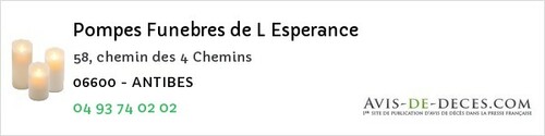 Avis de décès - Saint-Léger - Pompes Funebres de L Esperance