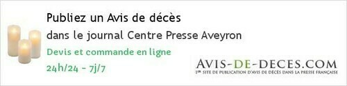 Avis de deces Centre Presse Aveyron Avis de deces Centre Presse Aveyron