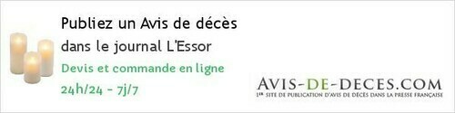 Avis de deces L'Essor Avis de deces L'Essor