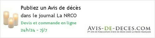 Avis de deces La NRCO Avis de deces La NRCO